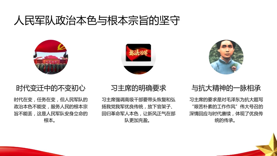 PPT:深化政治整训 加强军队干部队伍革命性锻造_第9页