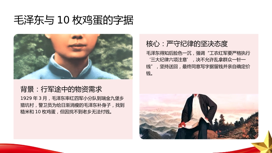 PPT：一枚鸡蛋见作风党史军史上的纪律传承与民心密码_第8页