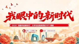 我眼中的新时代PPT大学生实践类思政课件