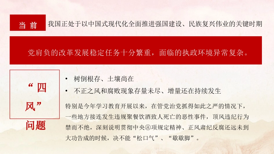 党课ppt+讲稿：坚持从抓作风入手推进全面从严治党（2500字，28张）_第5页