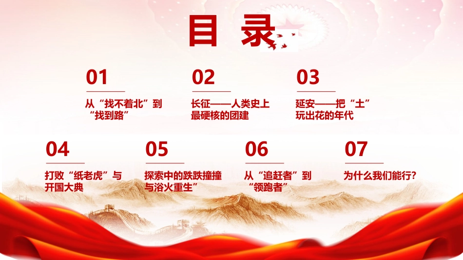七一党课ppt+讲稿:105年的光辉党史(2700字,30张幻灯片)_第3页