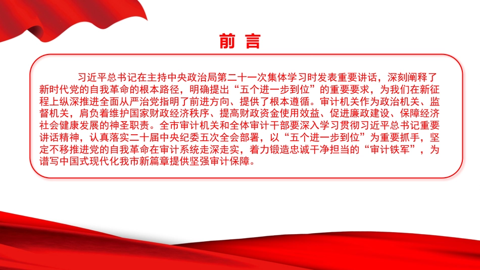 PPT：以自我革命精神锻造新时代过硬审计干部队伍_第2页
