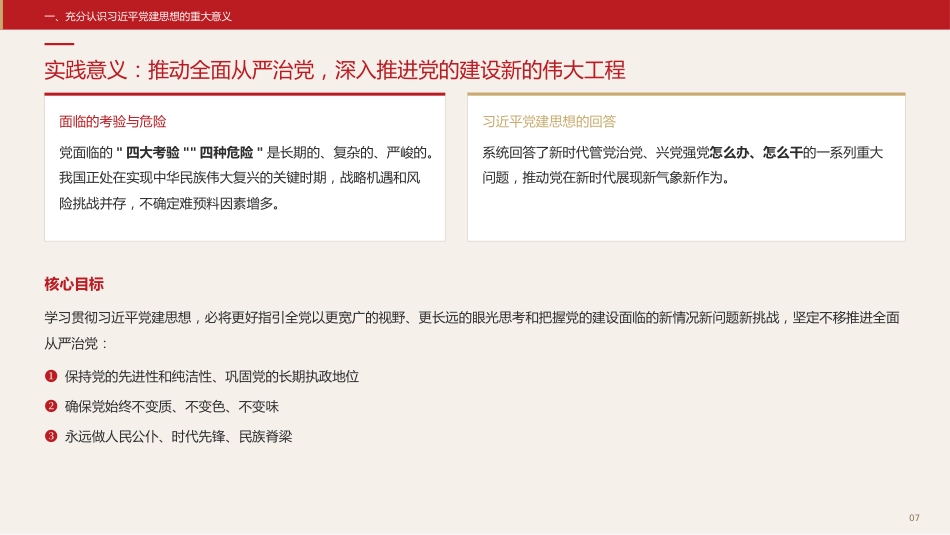 党课讲稿+PPT系列第431期中央组织部：坚持以习近平党建思想为指引奋力推进新时代党的建设新的伟大工程_第7页