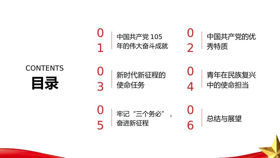 PPT：奋进新征程 建功新时代学习习近平总书记在庆祝中国共产党成立105周年大会上的讲话_第2页