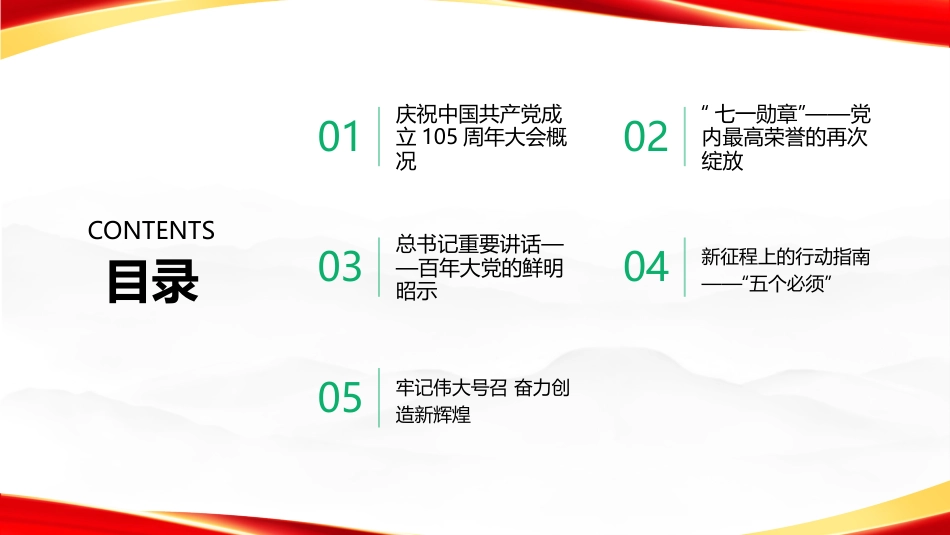 PPT：奋进新征程 创造新辉煌庆祝中国共产党成立105周年大会解读_第2页
