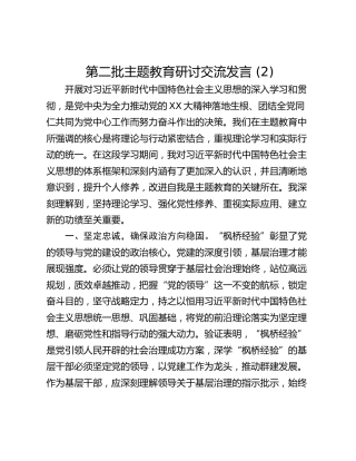 第二批主题教育研讨交流发言 (2)_3
