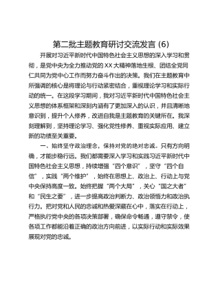 第二批主题教育研讨交流发言 (6)