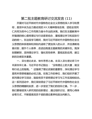 第二批主题教育研讨交流发言 (11)_1