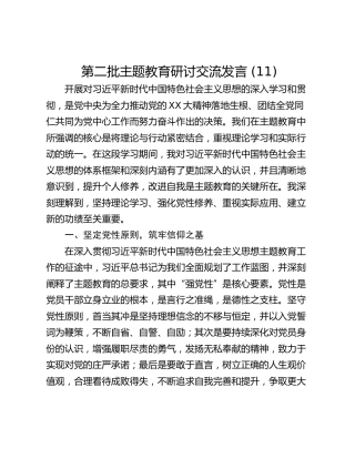 第二批主题教育研讨交流发言 (11)