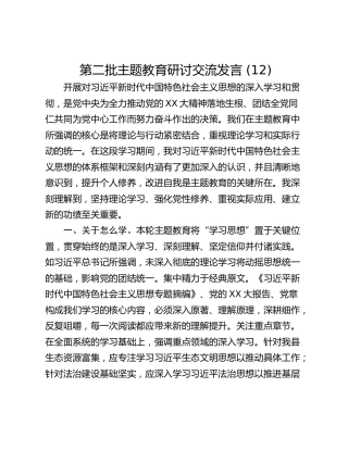 第二批主题教育研讨交流发言 (12)_1
