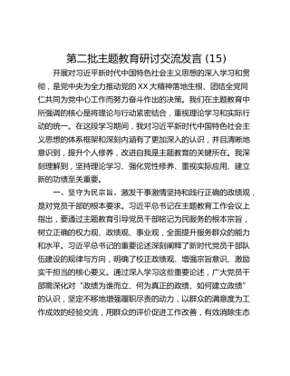 第二批主题教育研讨交流发言 (15)_1
