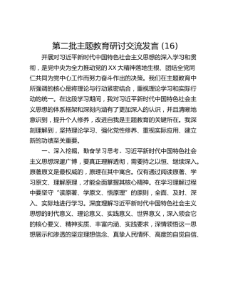 第二批主题教育研讨交流发言 (16)