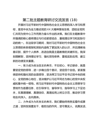 第二批主题教育研讨交流发言 (18)