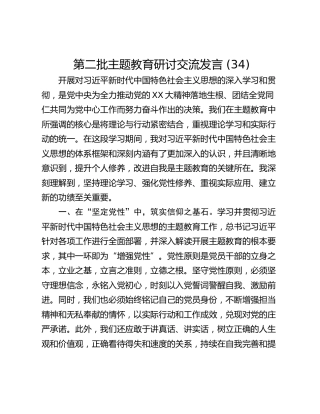第二批主题教育研讨交流发言 (34)