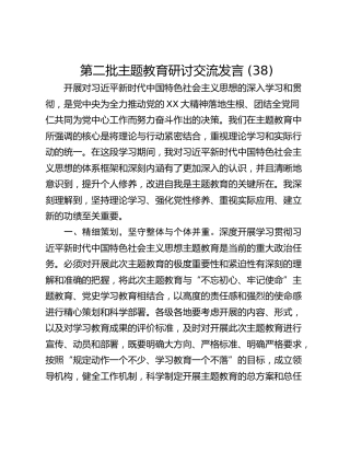第二批主题教育研讨交流发言 (38)