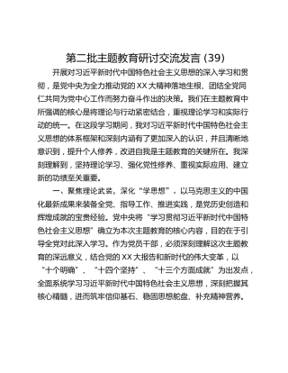 第二批主题教育研讨交流发言 (39)