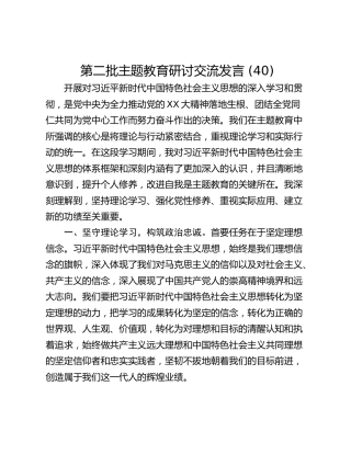 第二批主题教育研讨交流发言 (40)