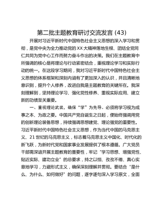 第二批主题教育研讨交流发言 (43)