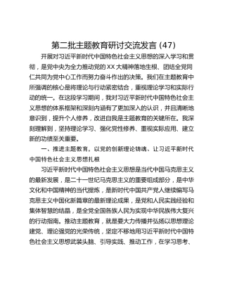 第二批主题教育研讨交流发言 (47)