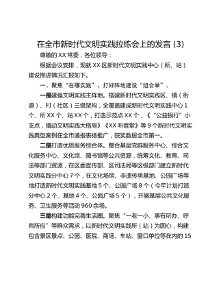 在全市新时代文明实践拉练会上的发言 (3)