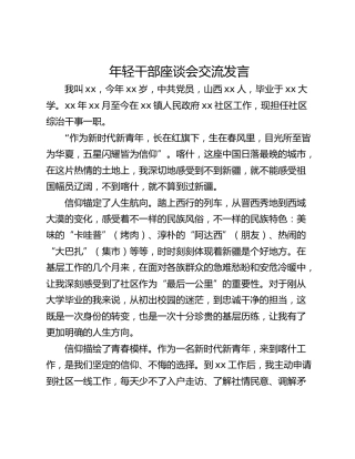 年轻干部座谈会交流发言_5