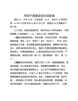 年轻干部座谈会交流发言_6