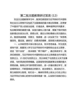 第二批主题教育研讨发言 (12)