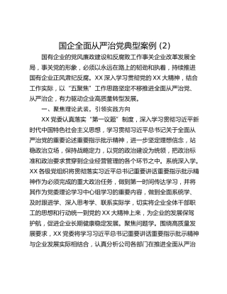 国企全面从严治党典型案例 (2)