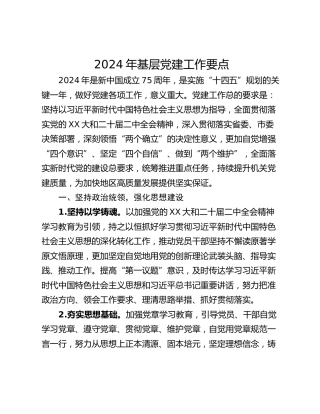 2024年基层党建工作要点_1