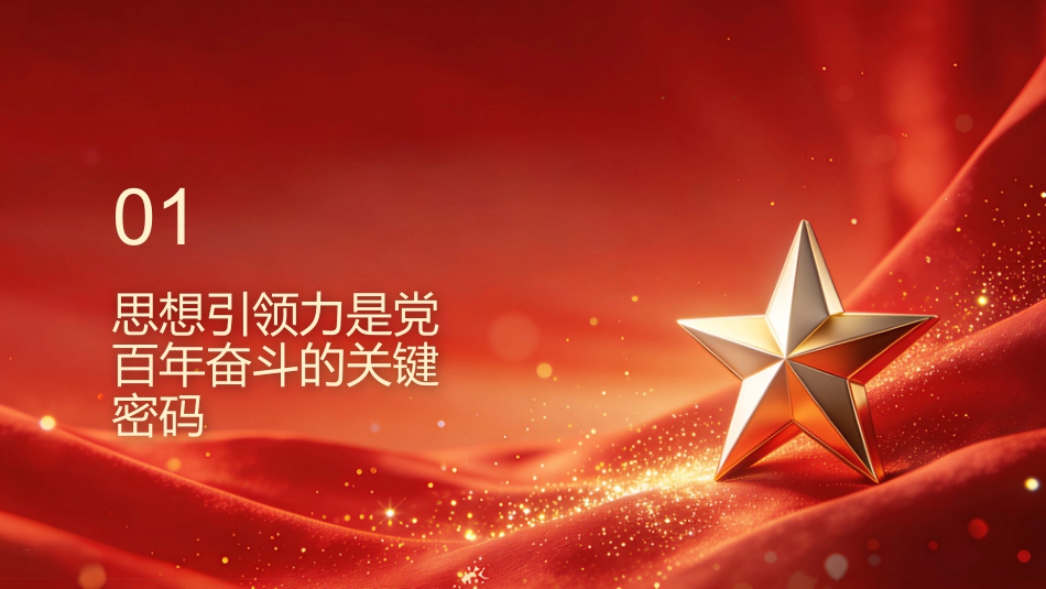 PPT：不断增强党的思想引领力 筑牢新征程奋斗思想根基_第3页