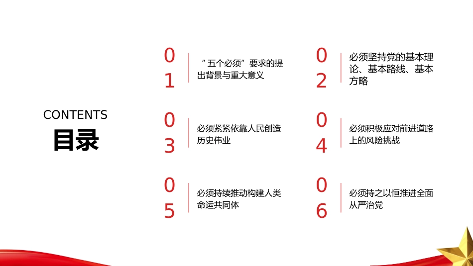 PPT：坚定信心 接续奋斗：深刻践行五个必须的时代要求_第2页