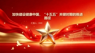 PPT：加快建设健康中国，十五五关键时期的推进路径