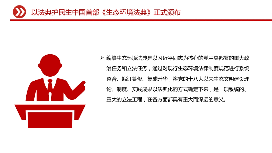 《生态环境法典》微党课ppt+讲稿:以法典护民生(1600字,10张)_第2页