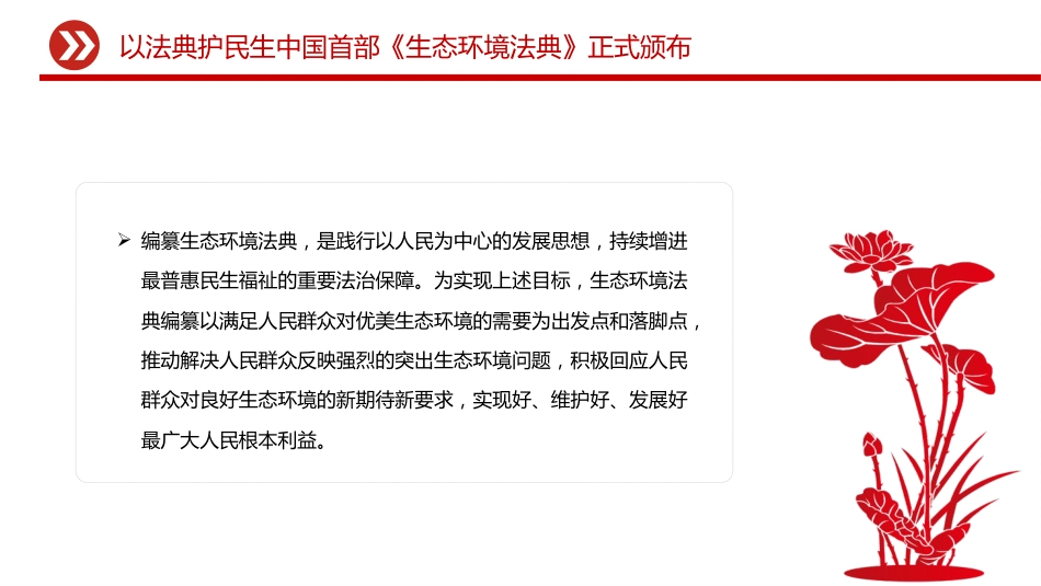 《生态环境法典》微党课ppt+讲稿:以法典护民生(1600字,10张)_第3页