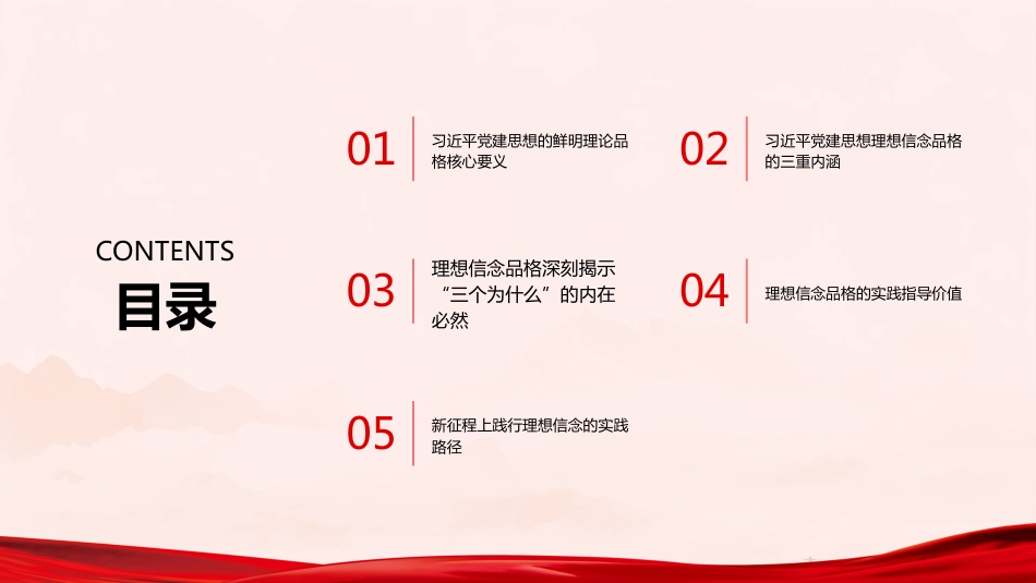 PPT：以坚定的理想信念筑牢精神根基深入学习习近平党建思想理论品格_第2页