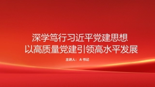PPT：深学笃行习近平党建思想 以高质量党建引领高水平发展