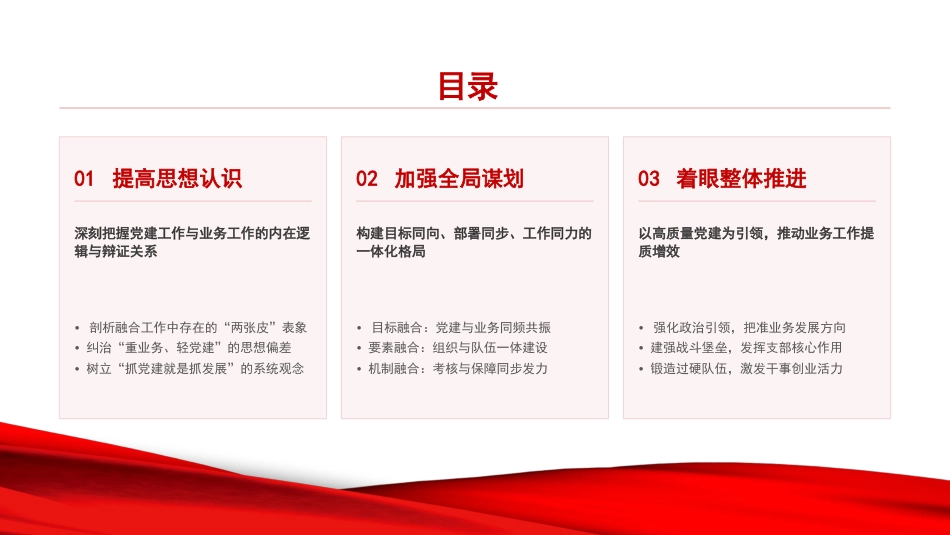 党课PPT:学习贯彻习近平党建思想,以高质量党建引领业务工作高质量发展_第3页