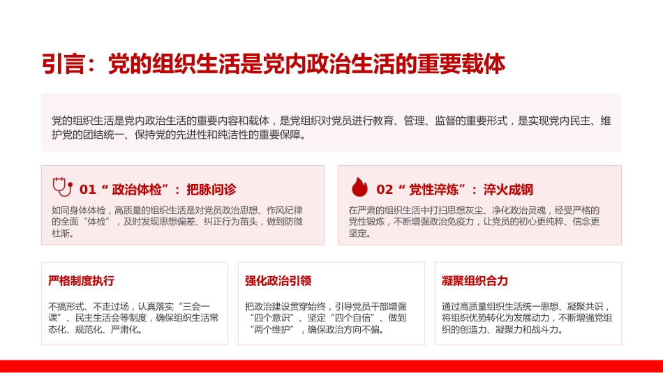 党课PPT：学习贯彻习近平党建思想，从严从实抓好党的组织生活_第2页
