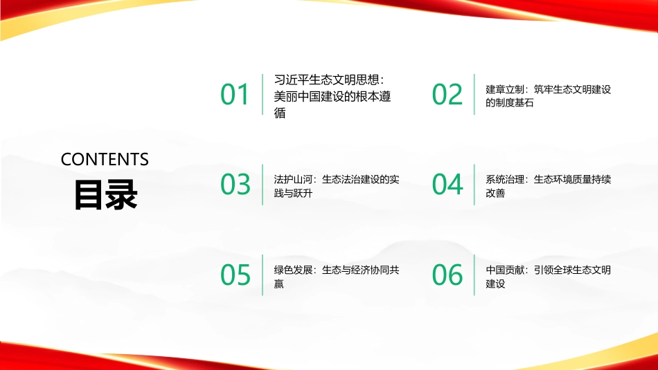 PPT：习近平生态文明思想引领美丽中国建设谱新篇_第1页