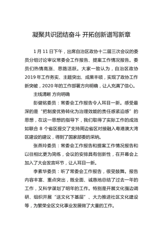 委员分组讨论常委会工作报告和提案工作情况报告发言摘登