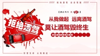 PPT+讲稿：防范酒驾醉驾警示教育《从我做起，远离酒驾，莫让酒驾毁终生》