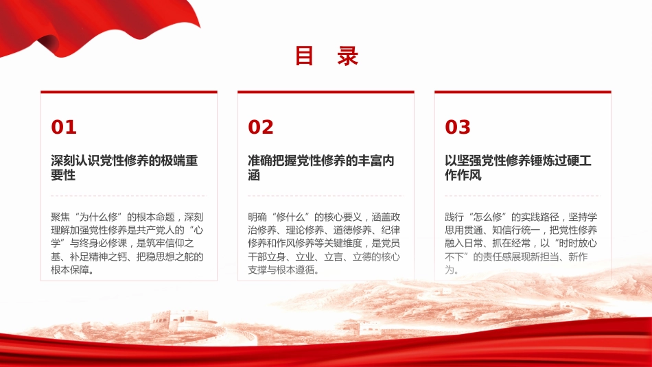 党课PPT：自觉加强党性修养，在推动高质量发展中善作善为_第2页