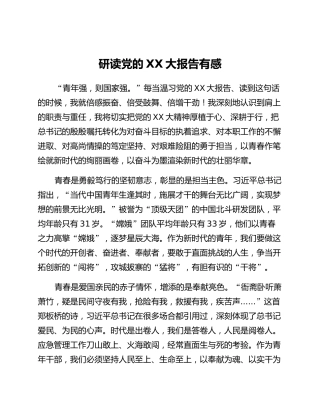 研读党的二十大报告有感