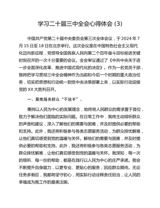 学习二十届三中全会心得体会 (3)