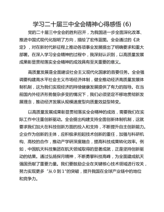 学习二十届三中全会精神心得感悟 (6)