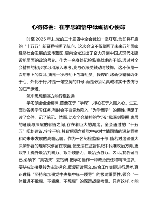 心得体会：在学思践悟中砥砺初心使命
