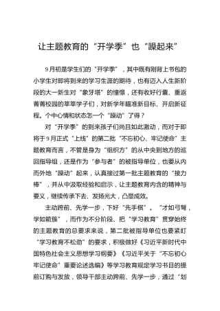 第二批“不忘初心、牢记使命”主题教育学习体会（12)