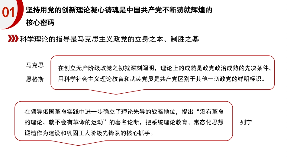 党课讲稿+PPT系列第446期：坚持不懈用新时代党的创新理论凝心铸魂_第4页